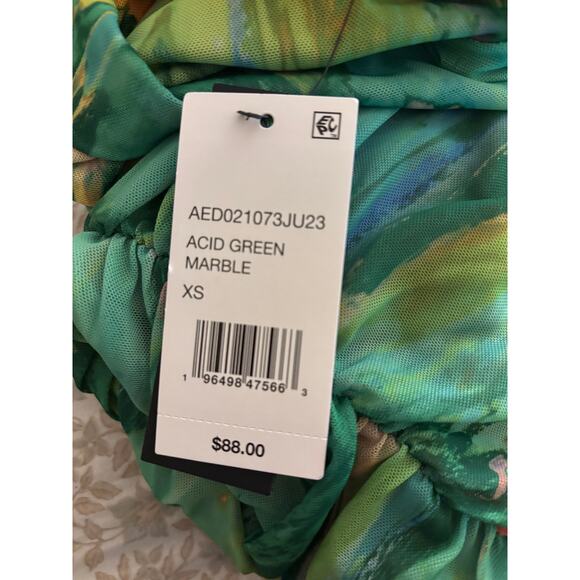 AFRM Green Multicolor Mini Dress - Picture 4 of 8